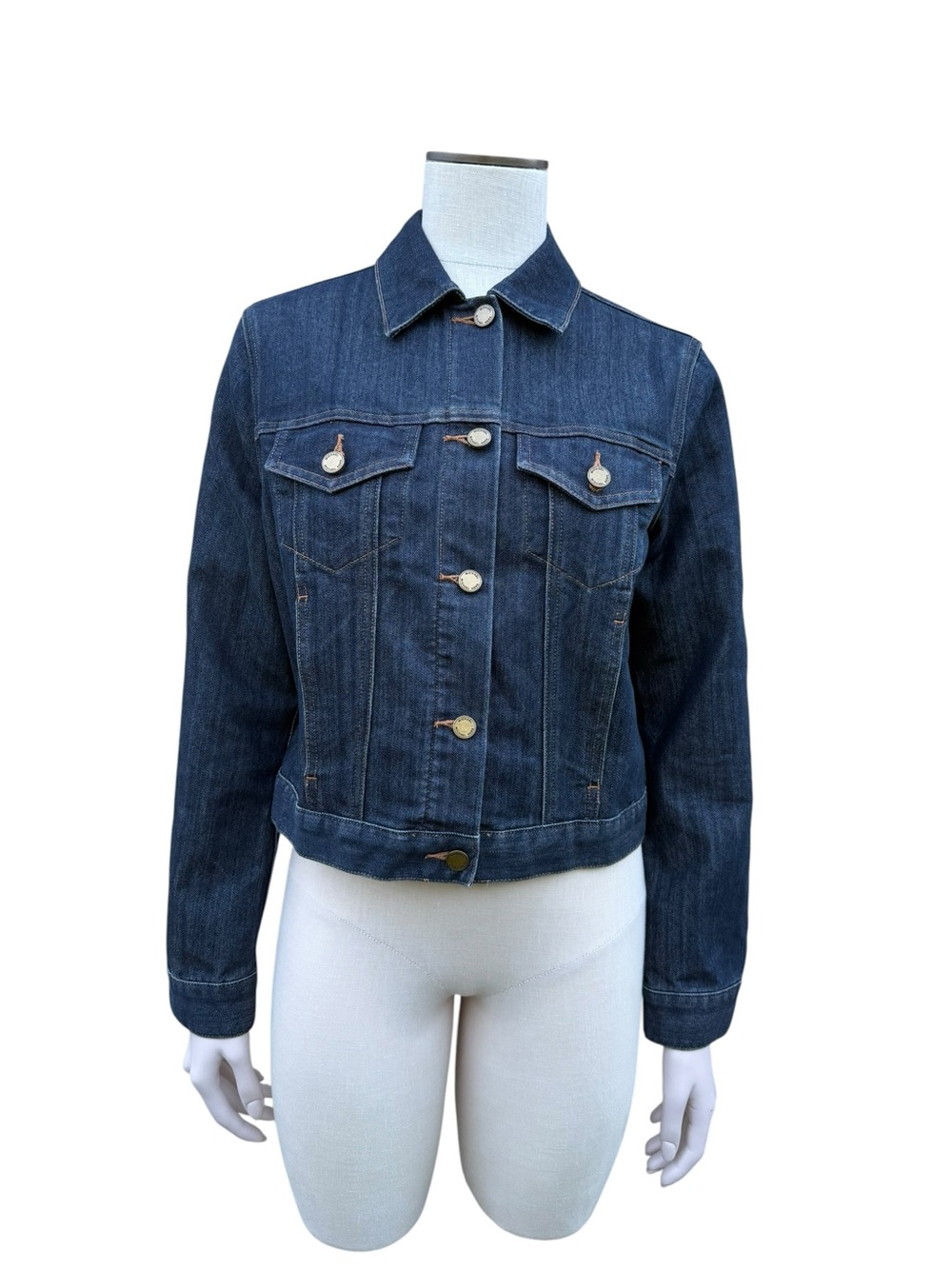 Michael Kors Dark Blue Denim Trucker Jacket